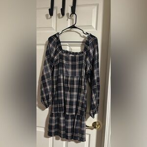 Universal Thread Black and White Bishop Sleeve Sundress